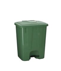 Omnipazar SY-4255 40 lt Köşeli Pedallı Plastik Çöp Kovası (İç Kovasız)