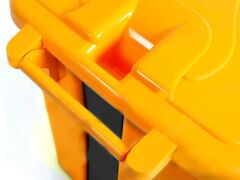 Omnipazar SY-4255 40 lt Köşeli Pedallı Plastik Çöp Kovası (İç Kovasız)