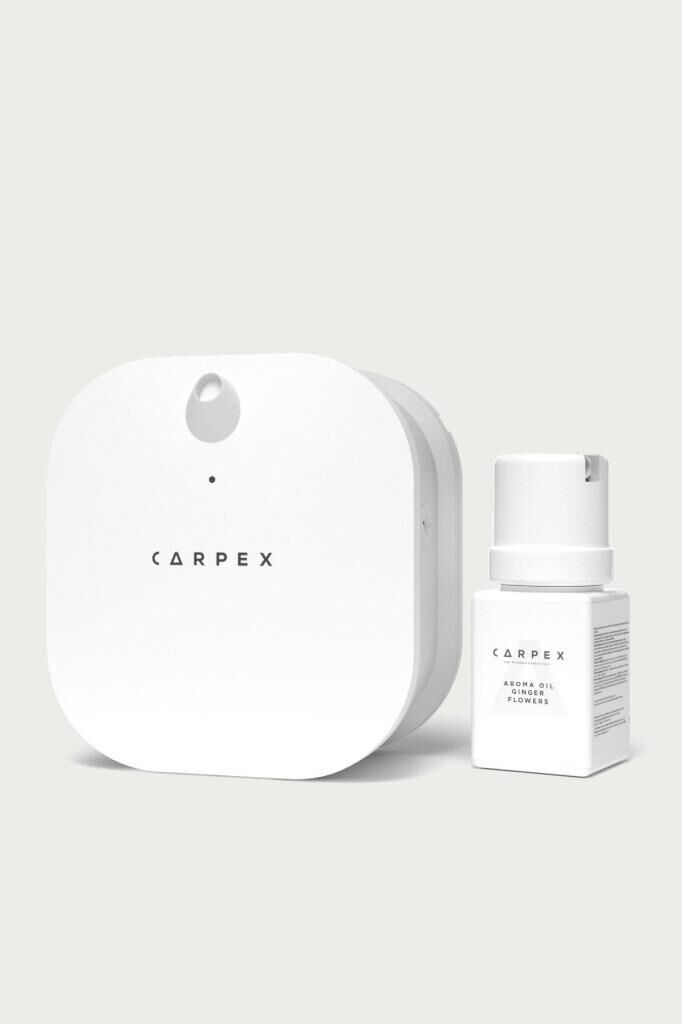 Carpex Difüzör Micro Koku Makinesi Beyaz + 50 ml Koku Kartuşu Ginger Flowers