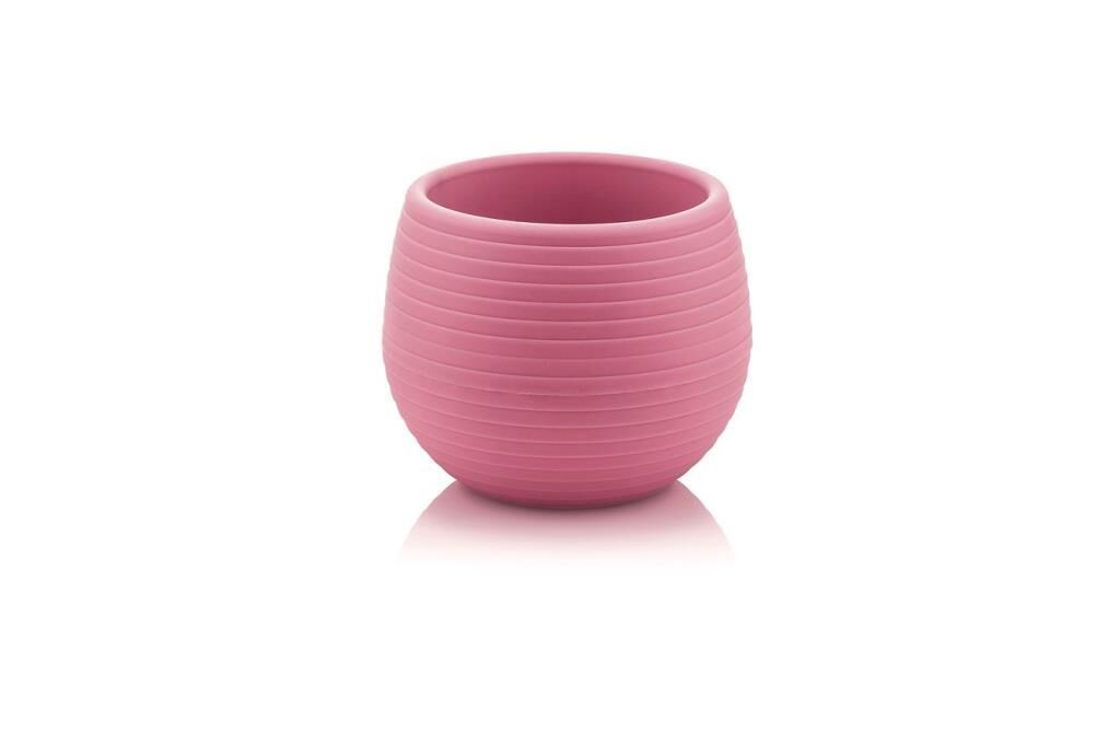 Omnipazar SO-ES03 Elvan Kaktüs Saksı 0,55 Litre No 3 Pudra Pembe (121)