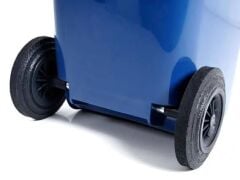 Omnipazar SY-6506 Eko Tekerlekli Kapaklı Plastik Çöp Konteyneri 120 lt