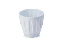 Omnipazar SO-P001 Papatya Saksı Takım 0,7 Litre No 1 Beyaz (110)