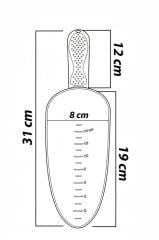 Omnipazar SO-ML01 Botanik Plastik Mala Kürek Antrasit 6 Adet