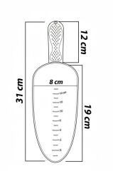 Omnipazar SO-ML01 Botanik Plastik Mala Kürek Antrasit 6 Adet