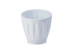Omnipazar SO-P002 Papatya Saksı Takım 1,5 Litre No 2 Beyaz (110)