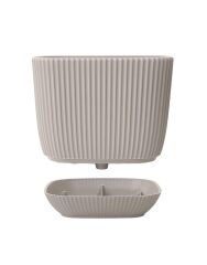 Omnipazar KRS-381 Dekoratif Plastik Mercan Kare Saksı 0.27 lt 6 Renk Set