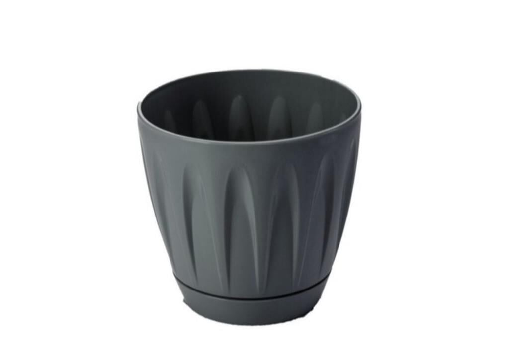 Omnipazar SO-P003 Papatya Saksı Takım 3 Litre No 3 Antrasit (116)