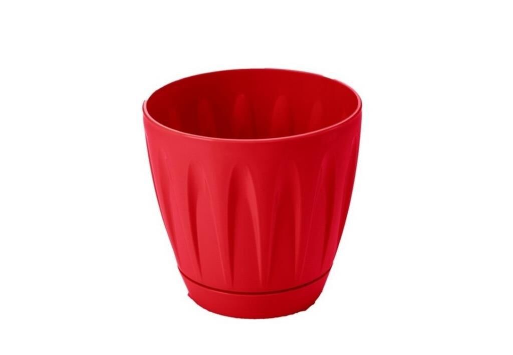 Omnipazar SO-P003 Papatya Saksı Takım 3 Litre No 3 Kırmızı