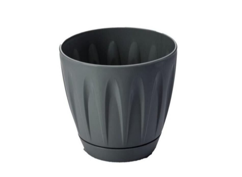 Omnipazar SO-P004 Papatya Saksı Takım 6 Litre No 4 Antrasit (116)