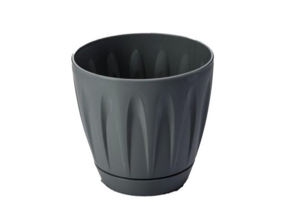Omnipazar SO-P004 Papatya Saksı Takım 6 Litre No 4 Antrasit (116)