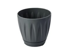 Omnipazar SO-P004 Papatya Saksı Takım 6 Litre No 4 Antrasit (116)