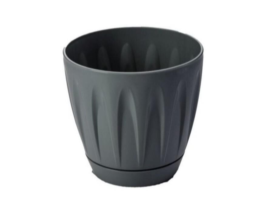 Omnipazar SO-P005 Papatya Saksı Takım 12 Litre No 5 Antrasit (116)