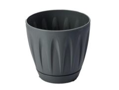 Omnipazar SO-P006 Papatya Saksı Takım 22 Litre No 6 Antrasit (116)