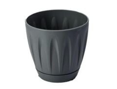 Omnipazar SO-P006 Papatya Saksı Takım 22 Litre No 6 Antrasit (116)
