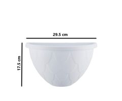 Omnipazar SO-DD02 Dekoratif Damla Duvar Saksı 2.4 Litre Beyaz 6 Adet