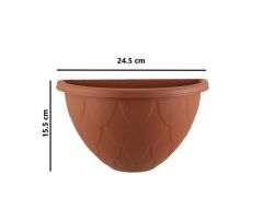 Omnipazar SO-DD01 Dekoratif Damla Duvar Saksı 1.4 Litre Kiremit 6 Adet