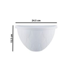 Omnipazar SO-DD01 Dekoratif Damla Duvar Saksı 1.4 Litre Beyaz 6 Adet