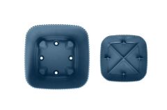 Omnipazar KRS-384 Dekoratif Plastik Mercan Kare Saksı 4 lt 6 Renk Set