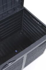 Omnipazar SO-BDS1 Tekerlekli Bahçe Depolama Sandığı Antrasit 320 Litre