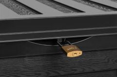 Omnipazar SO-BDS1 Tekerlekli Bahçe Depolama Sandığı Antrasit 320 Litre