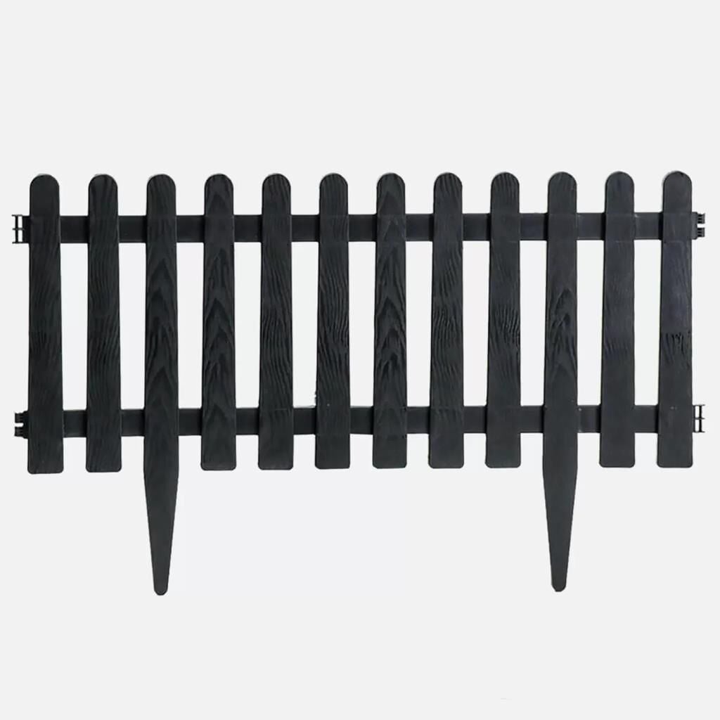 Omnipazar SO-IBC1 Eko İstanbul Bahçe Çiti 4'lü Set 55x34 cm Antrasit