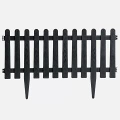 Omnipazar SO-IBC1 Eko İstanbul Bahçe Çiti 4'lü Set 55x34 cm Antrasit