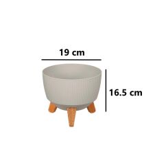 Omnipazar ELF-494 Dekoratif Ayaklı Nostalji Saksı 2.8 lt