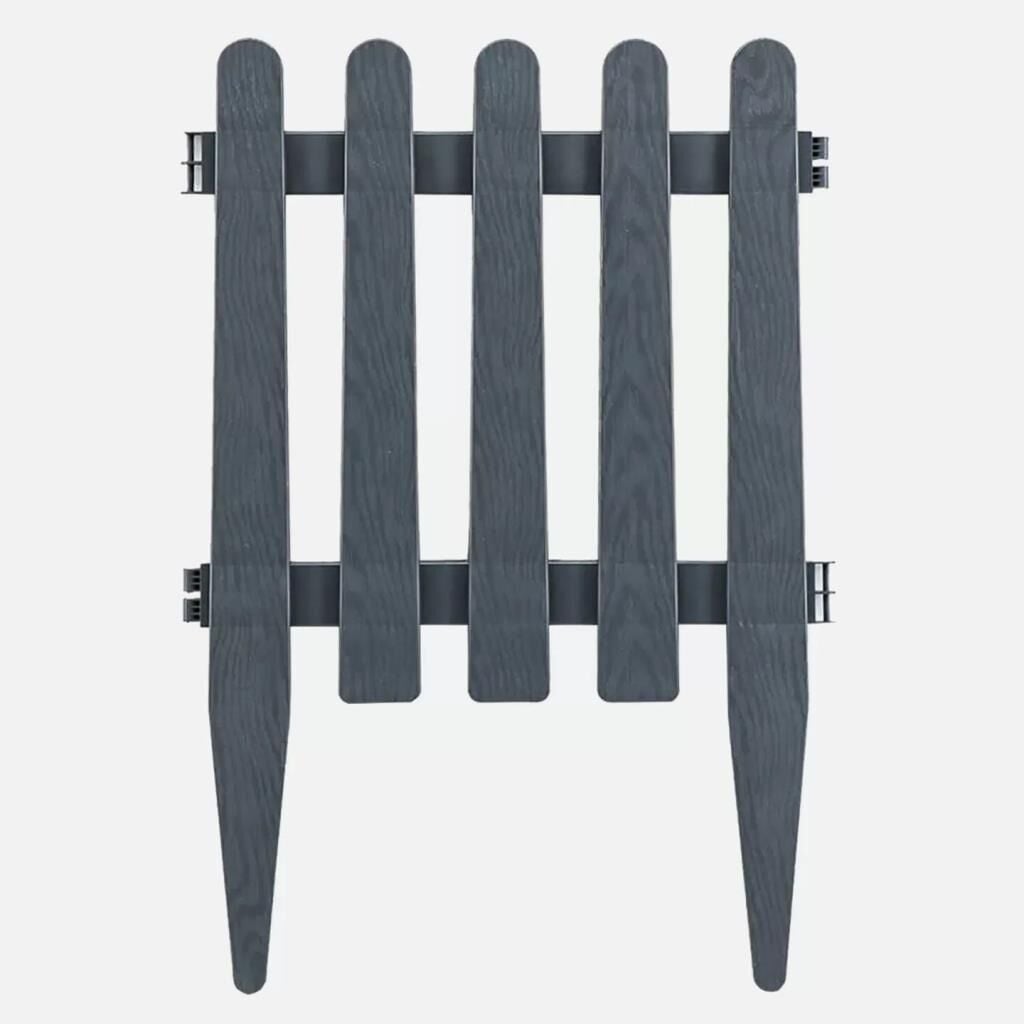 Omnipazar SO-IBC2 Eko İstanbul Bahçe Çiti 4'lü Set 40x59 cm Antrasit