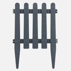 Omnipazar SO-IBC2 Eko İstanbul Bahçe Çiti 4'lü Set 40x59 cm Antrasit