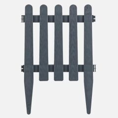 Omnipazar SO-IBC2 Eko İstanbul Bahçe Çiti 4'lü Set 40x59 cm Antrasit