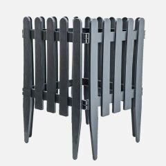 Omnipazar SO-IBC2 Eko İstanbul Bahçe Çiti 4'lü Set 40x59 cm Antrasit