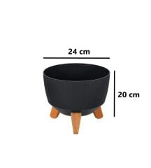 Omnipazar ELF-495 Dekoratif Ayaklı Nostalji Saksı 5 lt