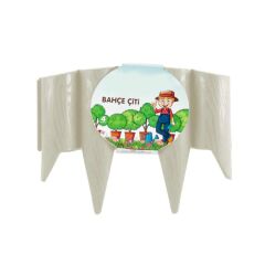 Omnipazar SO-IBC3 Eko İstanbul Bahçe Çiti 4'lü Set 31x23 cm Kirli Beyaz (113)