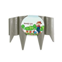 Omnipazar SO-IBC3 Eko İstanbul Bahçe Çiti 4'lü Set 31x23 cm Gri
