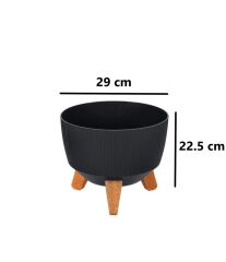 Omnipazar ELF-496 Dekoratif Ayaklı Nostalji Saksı 9 lt