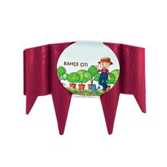 Omnipazar SO-IBC3 Eko İstanbul Bahçe Çiti 4'lü Set 31x23 cm Vişne (102)