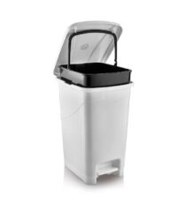 Omnipazar SRL-3030 Slim Pedallı Plastik Çöp Kovası İç Kovalı 40 lt