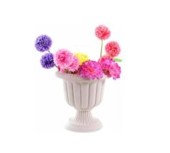 Omnipazar SO-N000 Nergiz Dekoratif Saksı Takımı 6 lt Kirli Beyaz 6 Adet