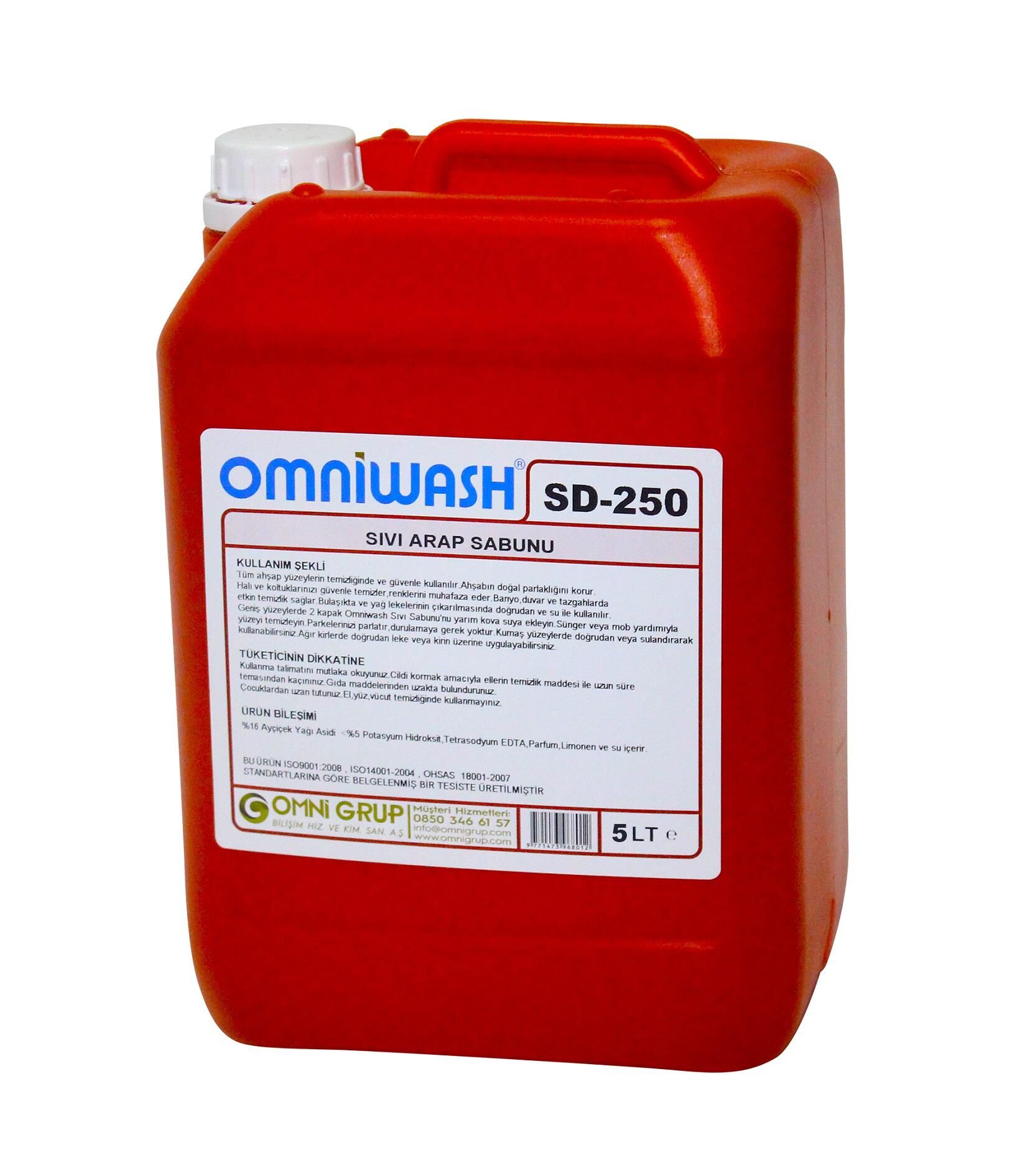 Omniwash SD-250 Sıvı Arap Sabunu 5000ml