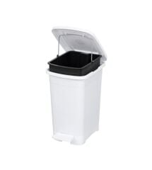 Omnipazar ELF-İ343 Slim Pedallı Plastik Çöp Kovası İç Kovalı 15 lt