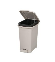 Omnipazar ELF-İ343 Slim Pedallı Plastik Çöp Kovası İç Kovalı 15 lt