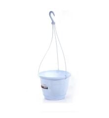 Omnipazar SO-SM02 Safir Makrome Askılı Balkon Saksı 3.4 lt Beyaz 6 Adet