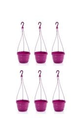 Omnipazar SO-SM02 Safir Makrome Askılı Balkon Saksı 3.4 lt Vişne 6 Adet