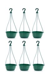 Omnipazar SO-SM03 Safir Makrome Askılı Balkon Saksı 6 lt Yeşil 6 Adet