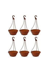 Omnipazar SY-5735 Askılı Aranjman Balkon Saksı No 0 Kahverengi 6 Adet