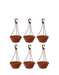 Omnipazar SY-5735 Askılı Aranjman Balkon Saksı No 0 Kahverengi 6 Adet