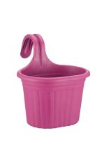 Omnipazar SO-TOM1 Tombik Askılı Balkon Saksı 3 Litre No 1 Vişne (102)