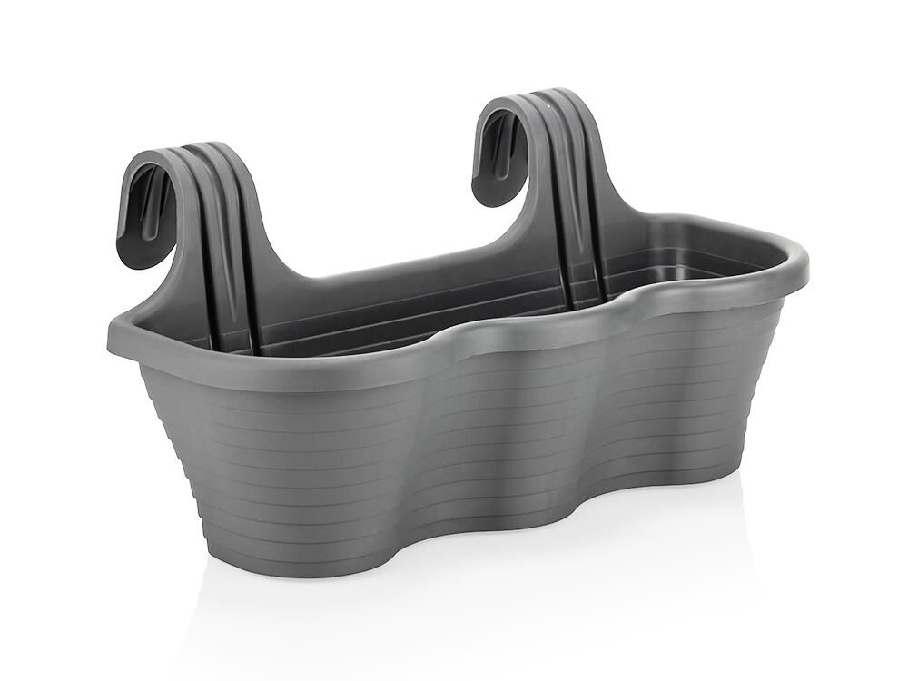 Omnipazar SO-TOM5 Tombik Askılı Balkon Saksı 10 Litre No 5 Antrasit (116)