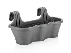 Omnipazar SO-TOM5 Tombik Askılı Balkon Saksı 10 Litre No 5 Antrasit (116)