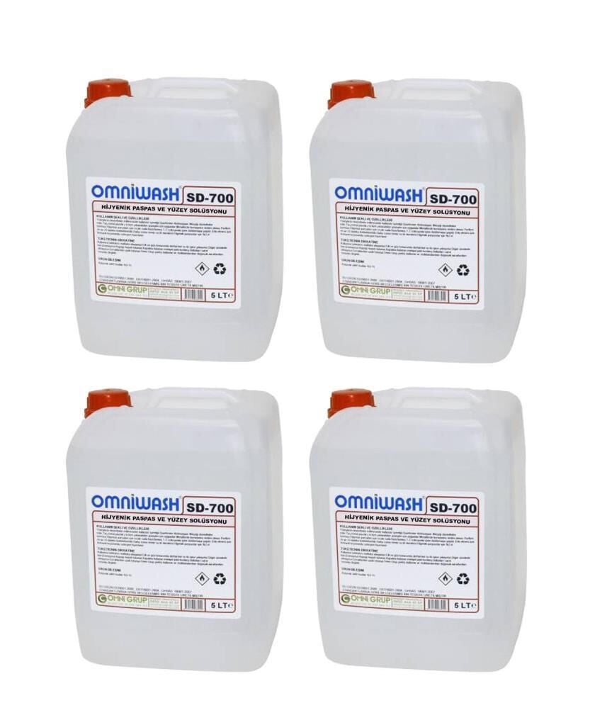 Omniwash SD-700 Hijyenik Paspas ve Yüzey Solüsyonu 5000 ml 4 Adet